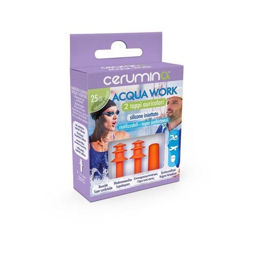 CERUMINA TAPPI AURICOLARI ACQUA WORK 2 PEZZI