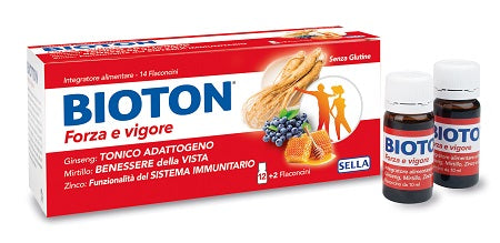 BIOTON GINSENG FORZA E VIGORE INTEGRATORE ALIMENTARE 14 FLACONCINI 10 ML