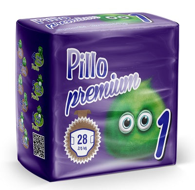 PILLO Premium NewBorn 2/5Kg 28pz