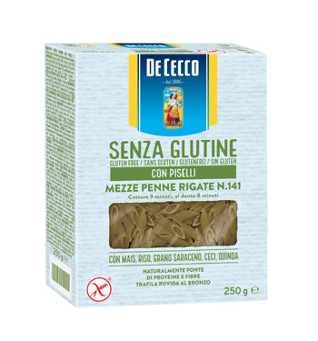 DE CECCO M/Penne Rigate n.141 con Piselli 250g