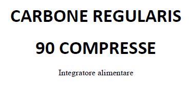 CARBONE Regularis 90 Cpr 475mg