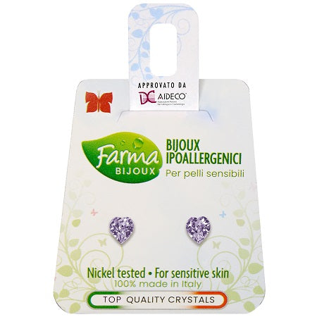 ORECCHINO CUORE SWAR 5 LIGHT A