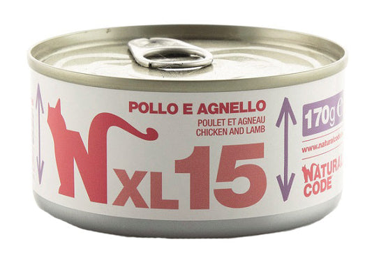 Natural Code Pollo e Agnello Umido Gatto Lattina 170 g