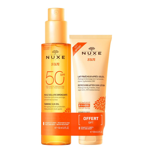 NUXE SUN OLIO SOLARE SPRAY SPF50 150ML + LATTE DOPOSOLE 100ML