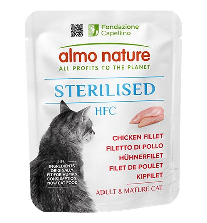 Almo Nature Human Food Chain Cat Sterilised Filetto Pollo 50 g