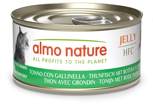 Almo Nature Hfc Gatto Jelly Tonno con Gallinella 70 g