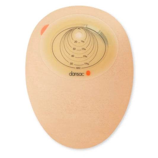 Hollister Dansac NovaLife Sacca Monopezzo Per Colostomia Chiusa Opaca 70mm Ritagliabile 10-55mm