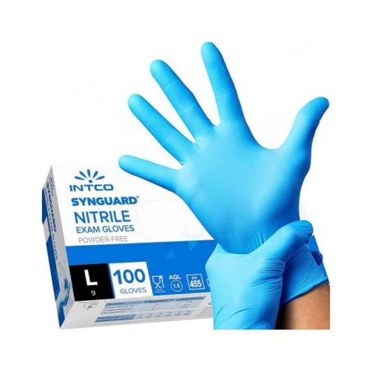 Weglove Guanti In Nitrile Senza Polvere Taglia M Colore Blu 100 Pezzi