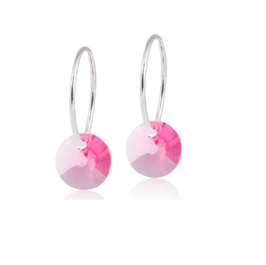 ORECCHINI CJ NATURAL TITANIUM EAR RING 14MM ROUND ROSE