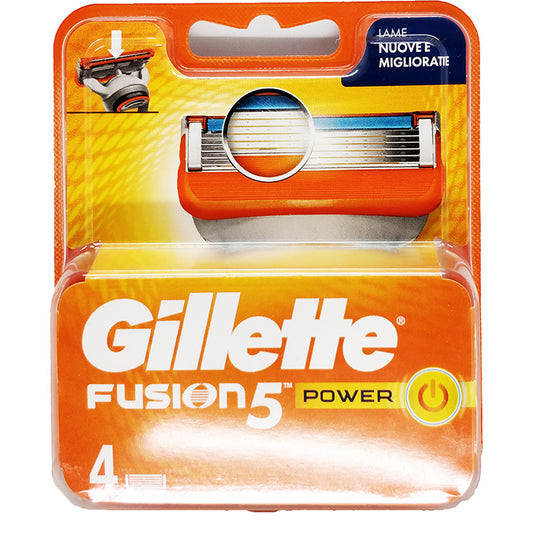 GILLETTE FUSION POWER LAME 4 PEZZI