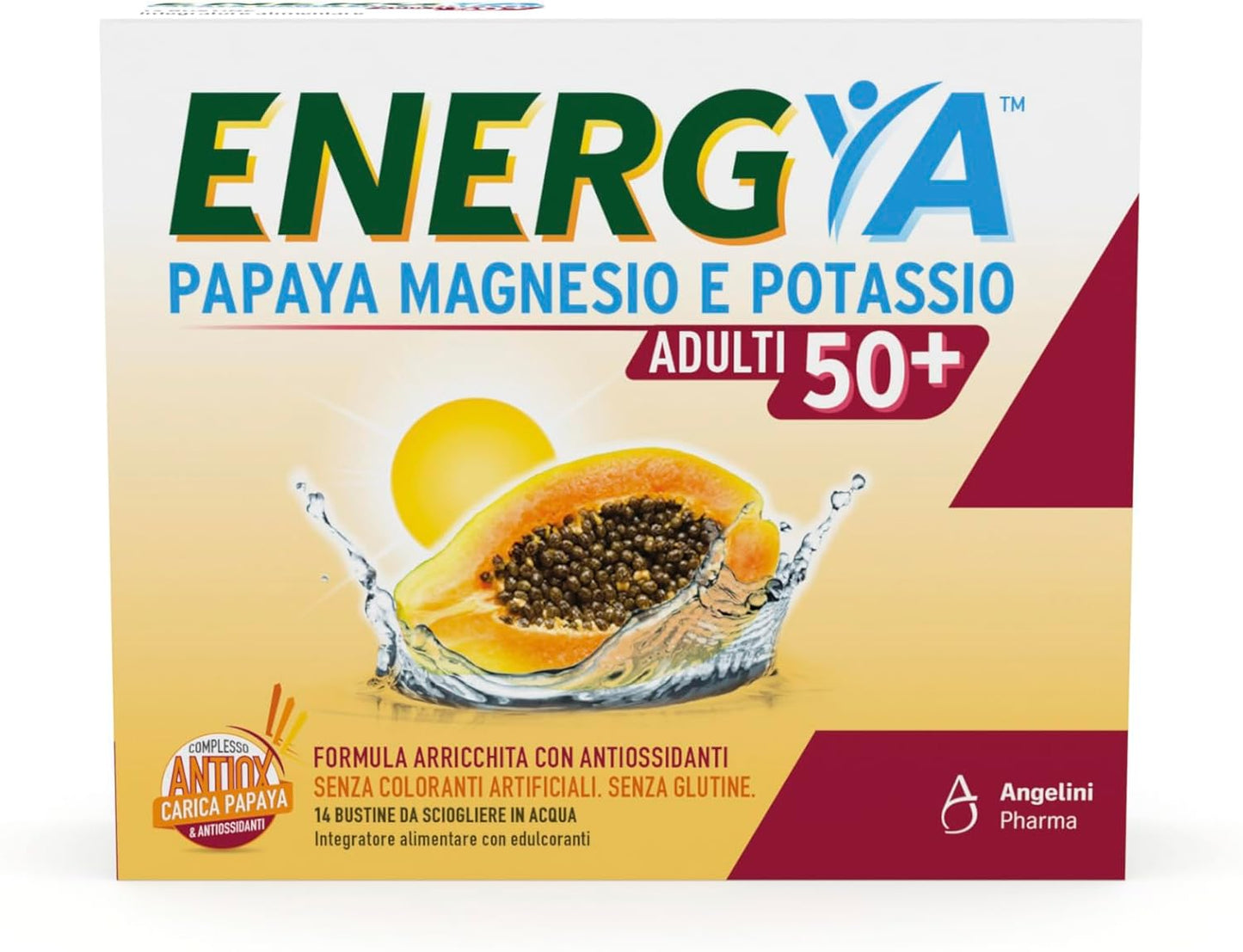 Energya Papaya Potassio e Magnesio Adulti 50+ 14 bustine