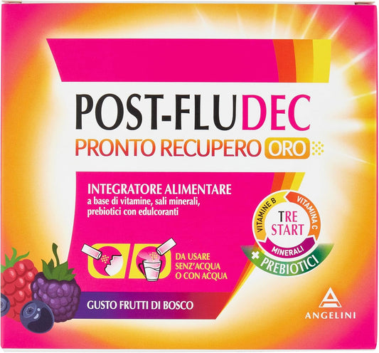 Postfludec Pronto Recupero Oro Frutti di Bosco 12 Bustine