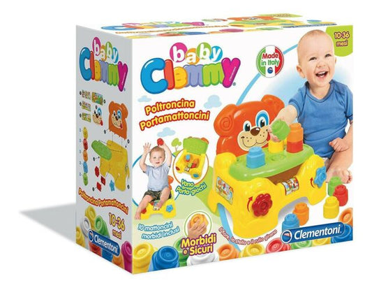 CLEMENTONI BABY CLEMMY POLTRONCINA PORTAMATTONCINI CAGNOLINO