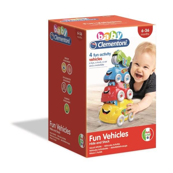 BABY CLEMENTONI VEICOLI ATTIVITA' SCOPRI E IMPILA