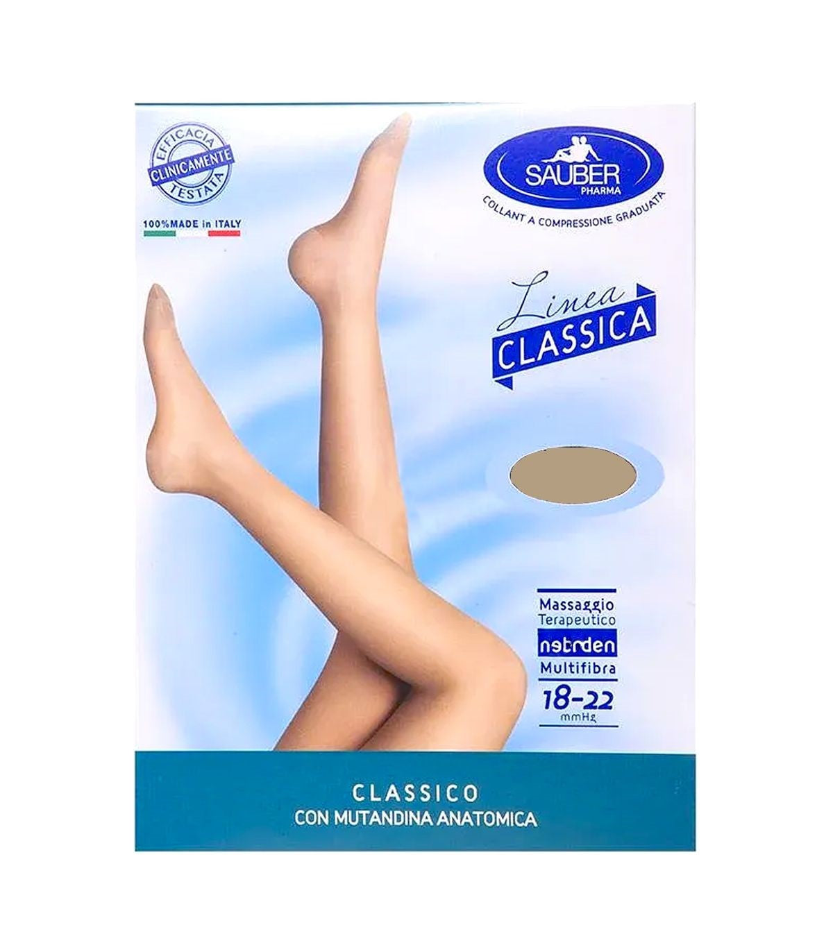 SAUBER COLLANT PUNTA APERTA 70 DENARI MAGLIA LISCIA NERO TAGLIA 2