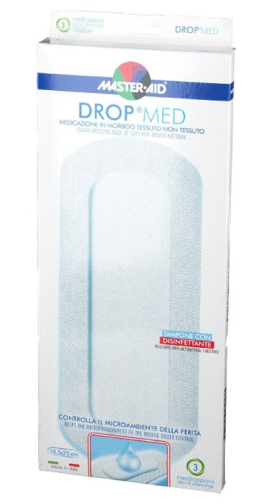 MASTER-AID DROP MED 10,5X25CM 3 PEZZI - DISPOSITIVO MEDICO CE