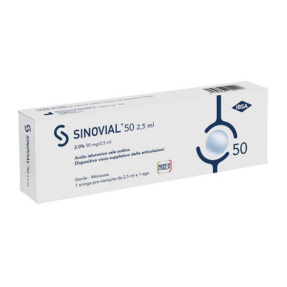 SINOVIAL 50 SIRINGA ACIDO IALURONICO 2% 2,5ML