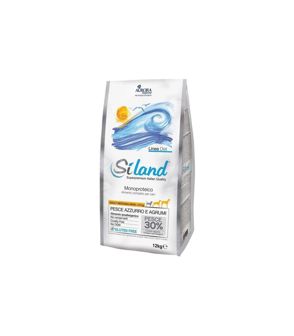 SILAND DIET ADULTO TAGLIA MEDIA / GRANDE PESCE MONOPROTEICO SACCO 12 CHILI