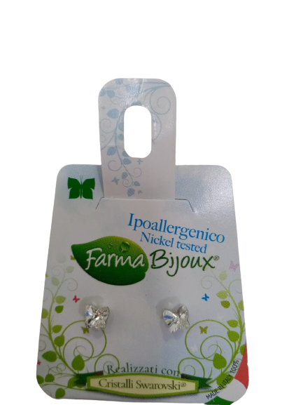 ORECCHINO FARFALLA 5MM CRYSTAL