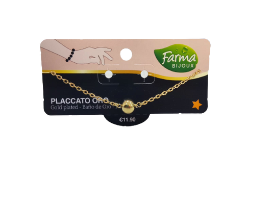 FARMA BIJOUX BRACCIALE ORO CON SFERA