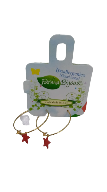 ORECCHINO CERCHIO ORO STELLA