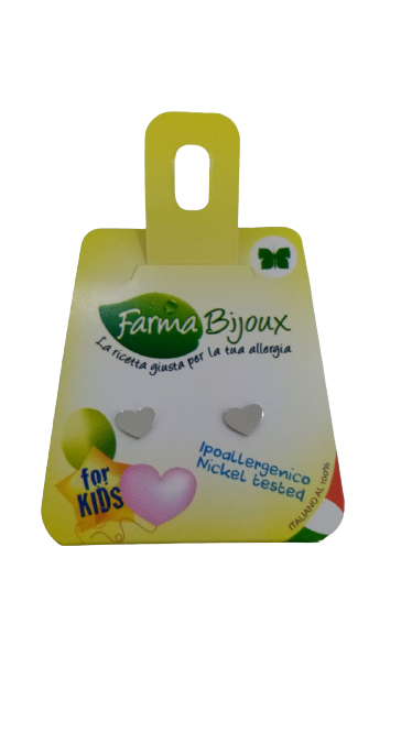 ORECCHINO CUORE PICCOLO METALLO