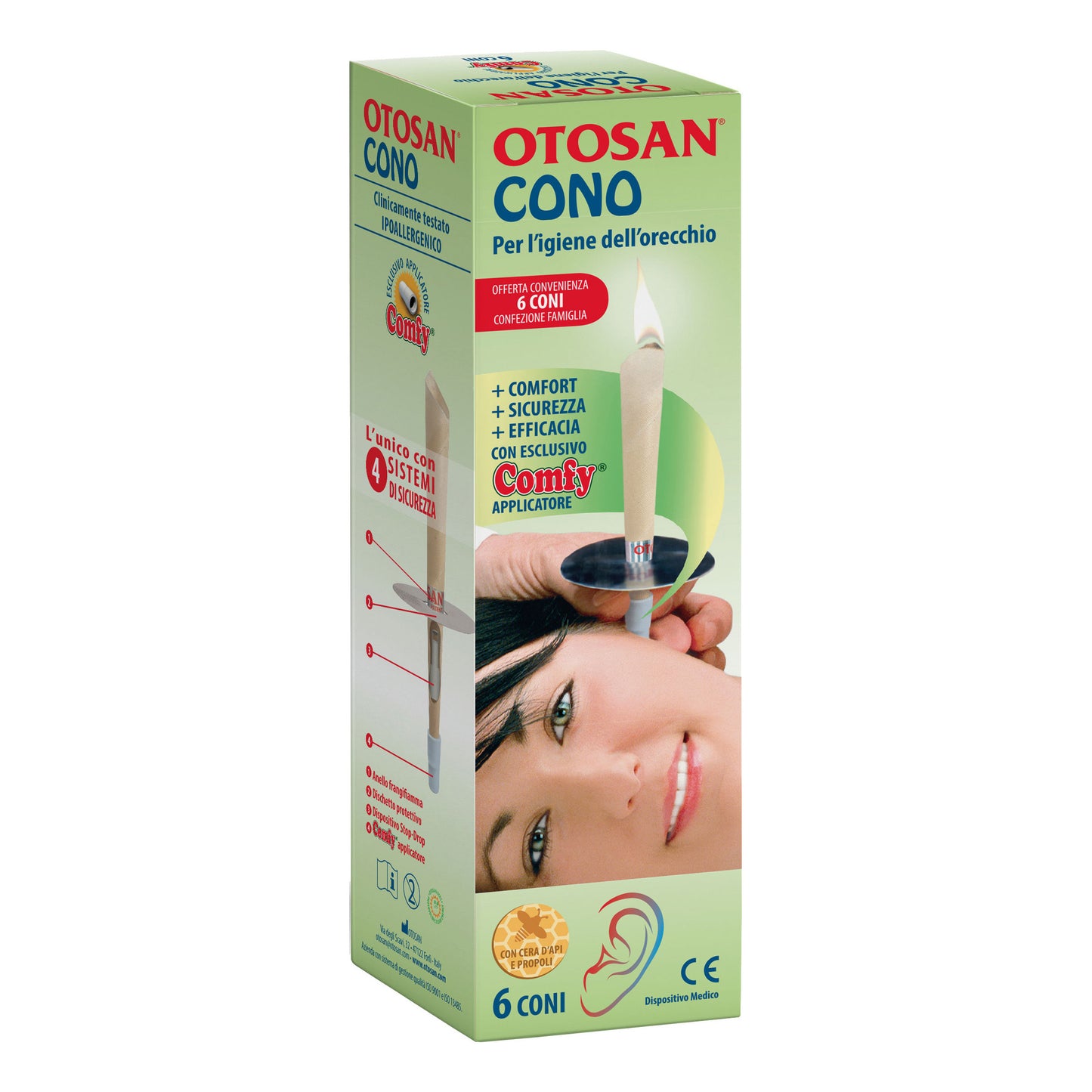 OTOSAN IGIENE ORECCHIO+PROPOLI 6 CONI