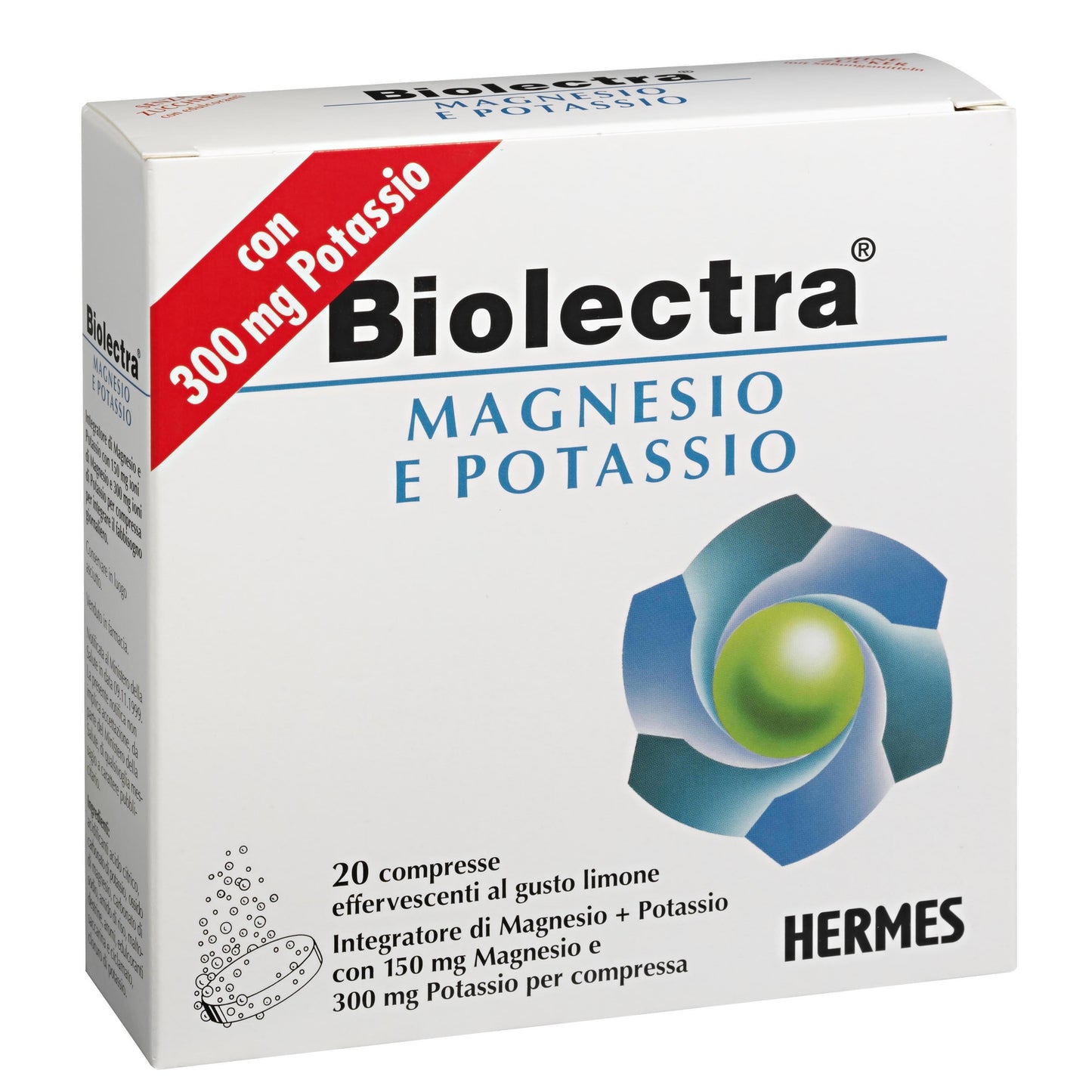 BIOLECTRA Magnesio Potassio 20 Cpr