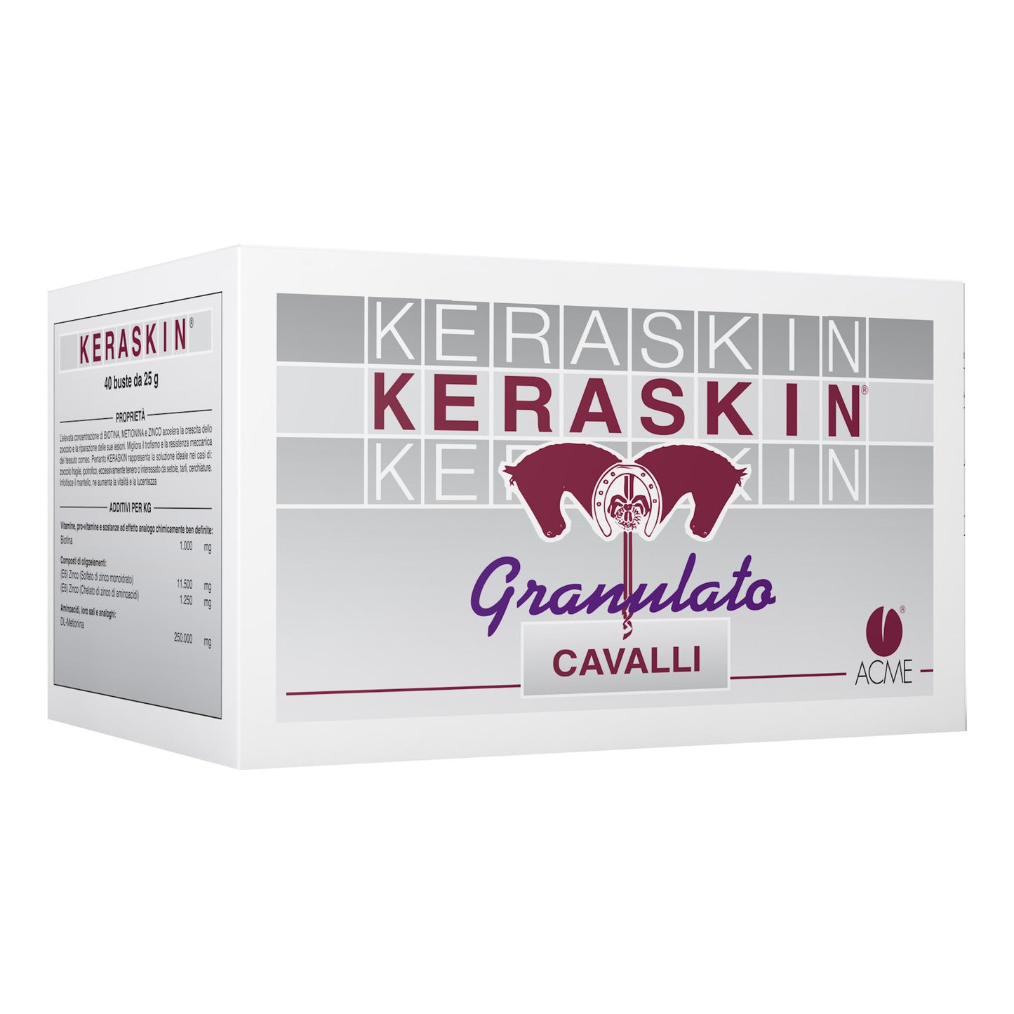 Keraskin Granulato Per Zoccoli Equini 40 Buste 25g