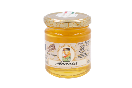 MIELE ACACIA 250 GRAMMI APICOLTURA MESSIDORO