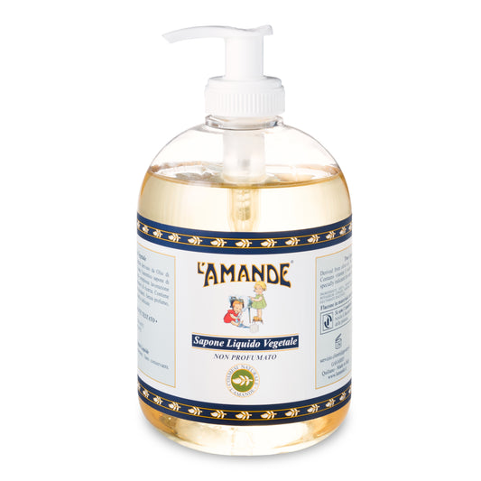 L'AMANDE SAPONE LIQUIDO VEGETALE SENZA PROFUMO 500 ML