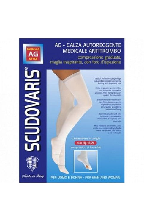 SCUDOTEX ANTITROMBO CALZA AREGENTE TRASPIRANTE LUNGA TAGLIA 4
