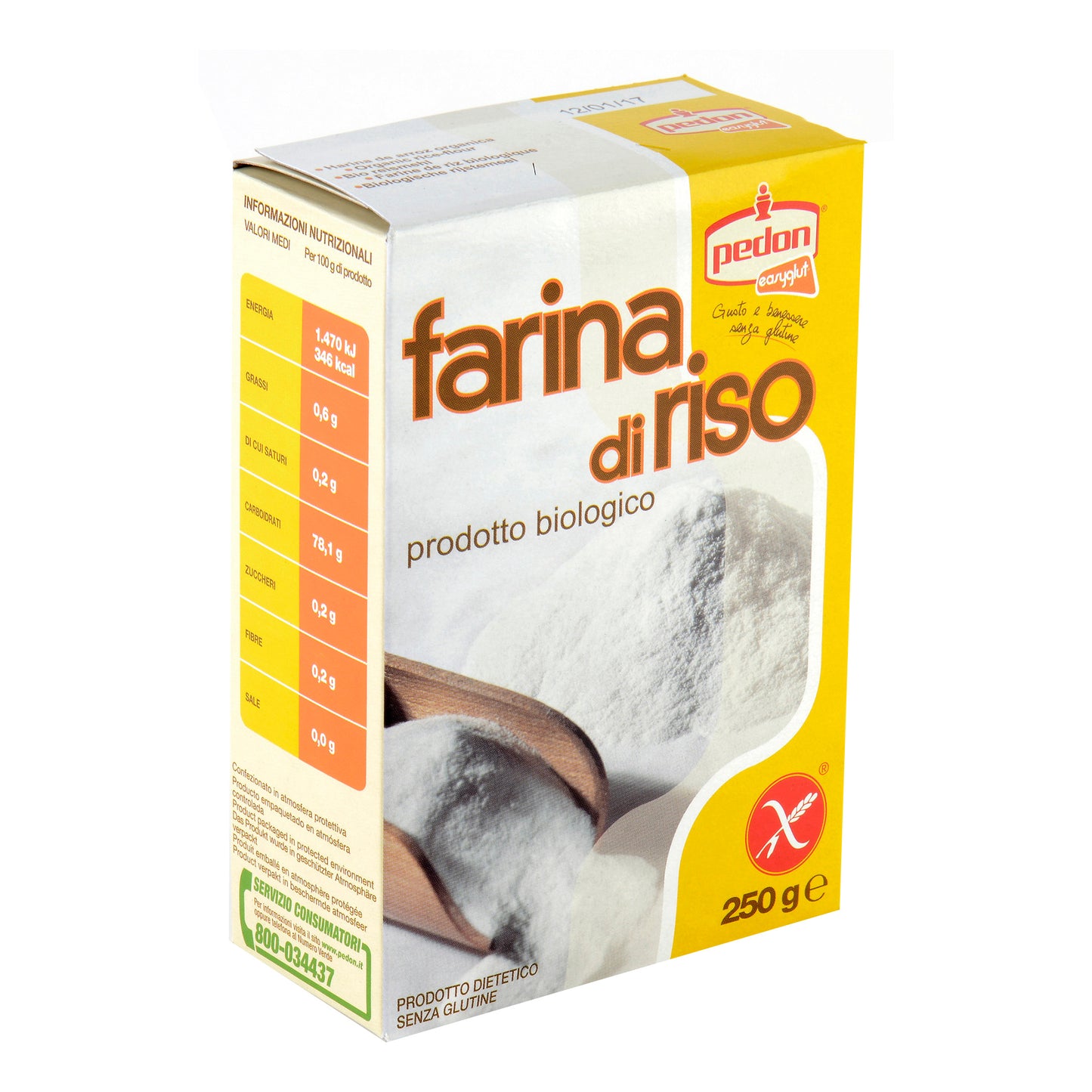 EASYGLUT FARINA RISO BIO 250G