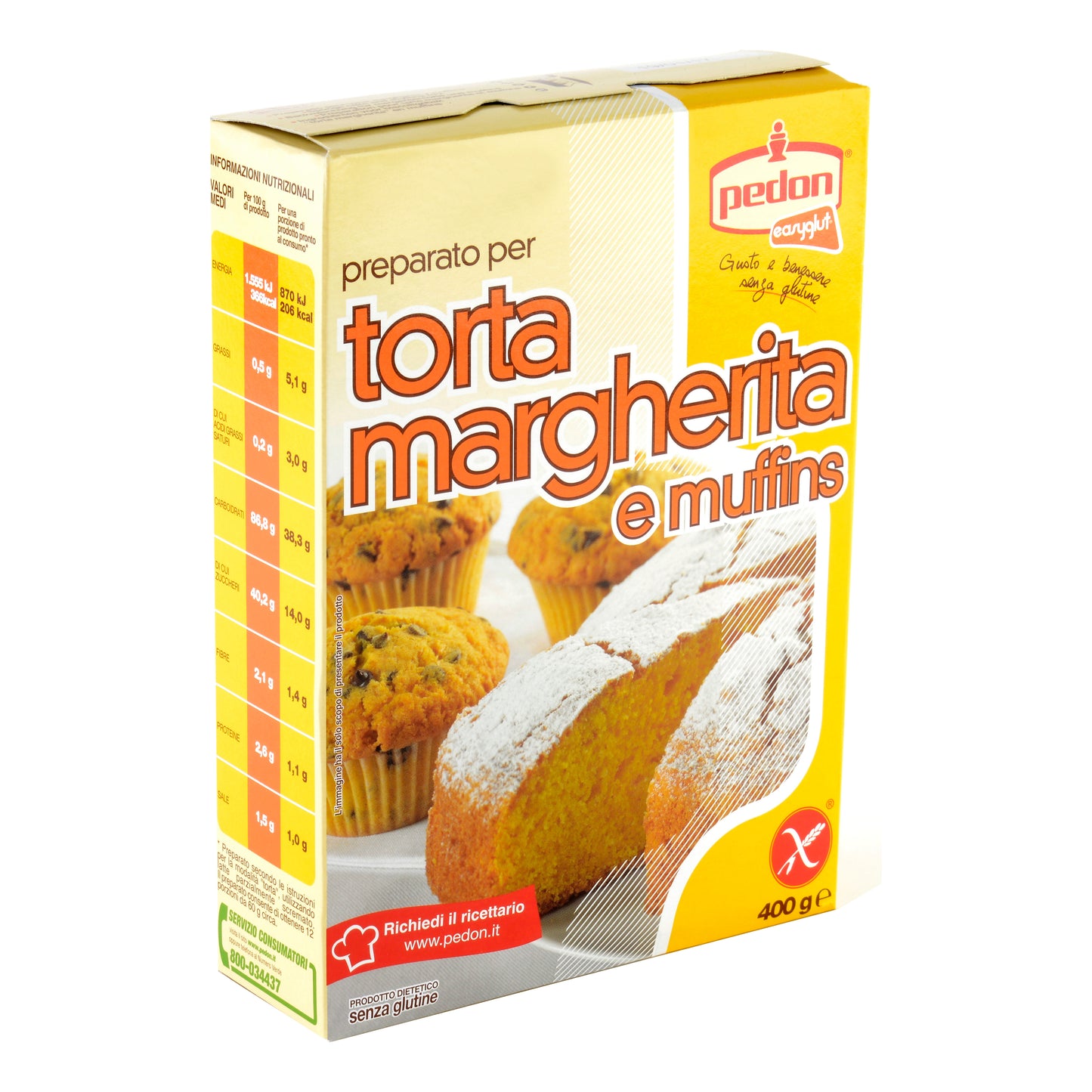 EASYGLUT PREPA TORTA MARG 400G