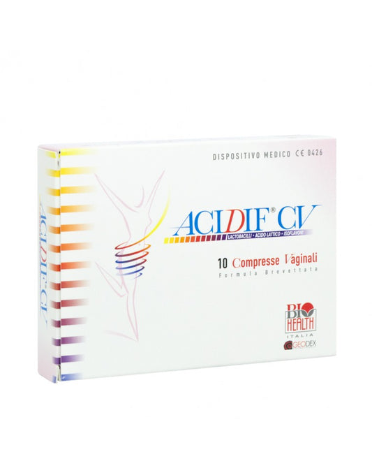 ACIDIF CV 10 COMPRESSE VAGINALI - DISPOSITIVO MEDICO