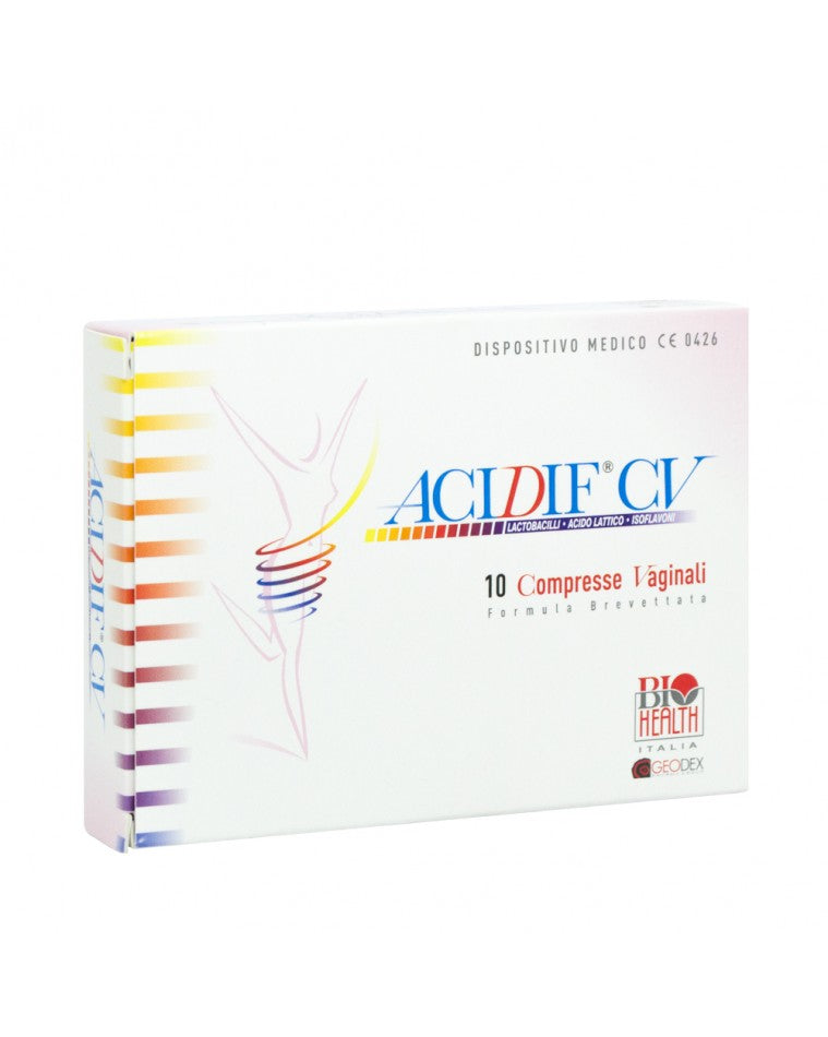 ACIDIF CV 10 COMPRESSE VAGINALI - DISPOSITIVO MEDICO