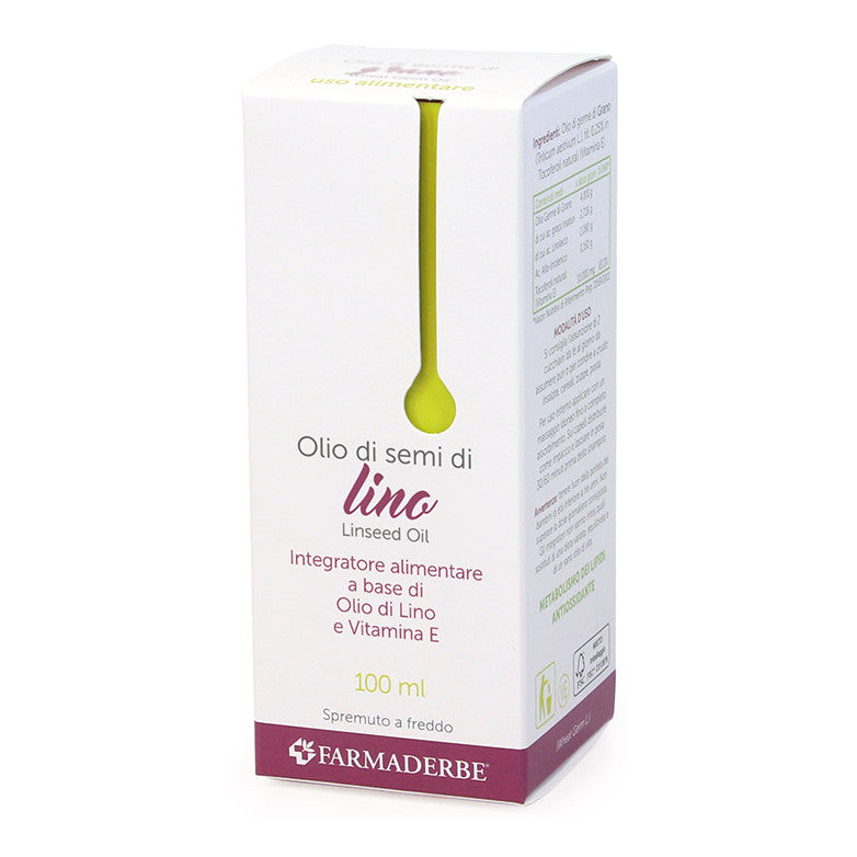 OLIO SEMI DI LINO INTEGRATORE ALIMENTARE 100ML FARMADERBE