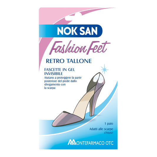 NOK SAN FASHION FEET RETRO TALLONE FASCETTE IN GEL INVISIBILE