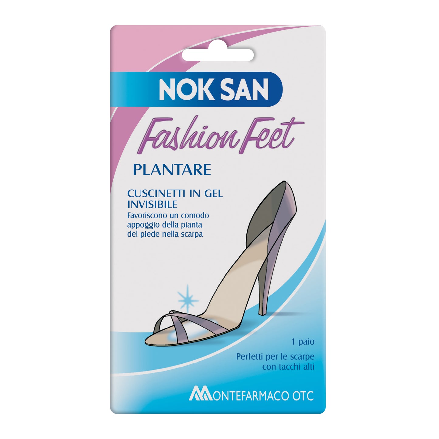 NOK SAN FASHION FEET PLANTARE CUSCINETTI IN GEL INVISIBILE