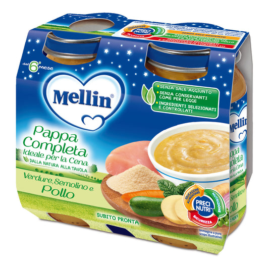 MELLIN Omog.Cena Pollo Verdure 2x200g