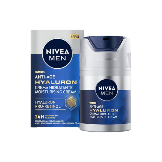 Nivea Men Active Age Hyaluron Crema SPF 15 Idratante Viso 50ml