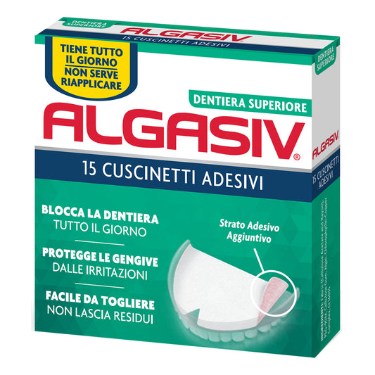 ALGASIV CUSCINETTI PER DENTIERA SUPERIORE 15 PEZZI