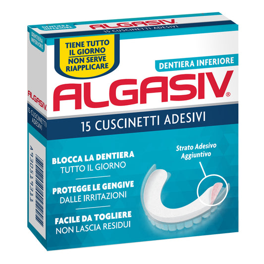 ALGASIV ADESIVO PROTESI INFERIORE 15 PEZZI