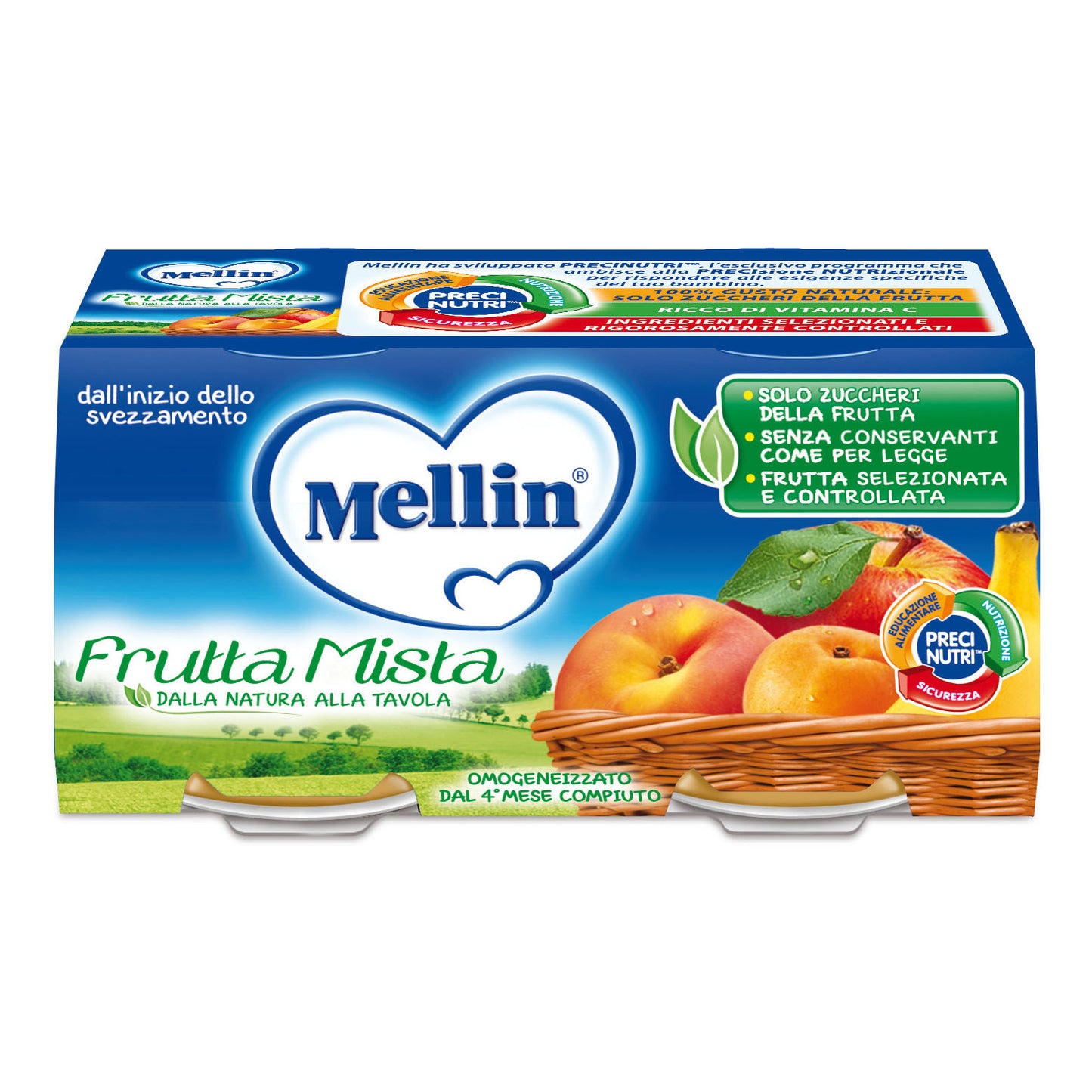 MELLIN OMOG FRUTMISTA 2X100G