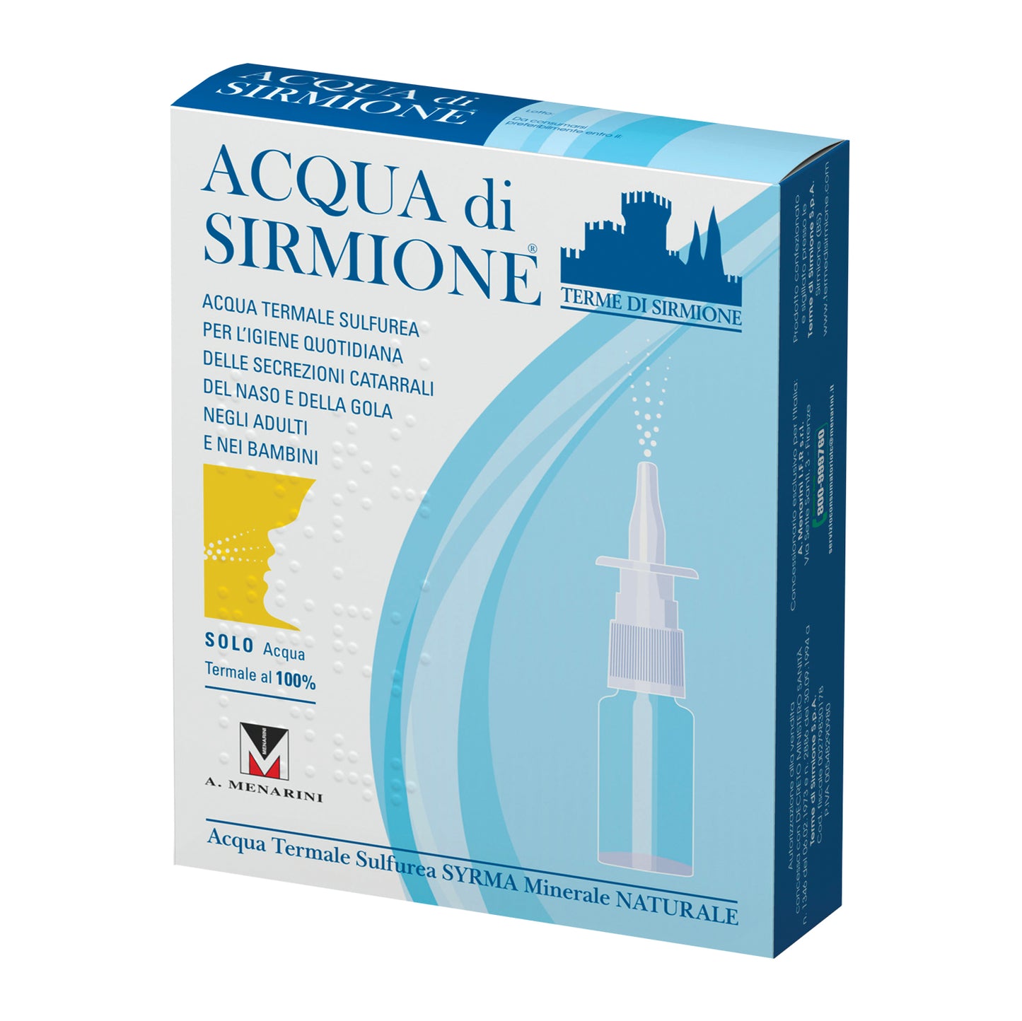 ACQUA SIRMIONE MINERALE NATURALE 15 ML 6 FLACONCINI