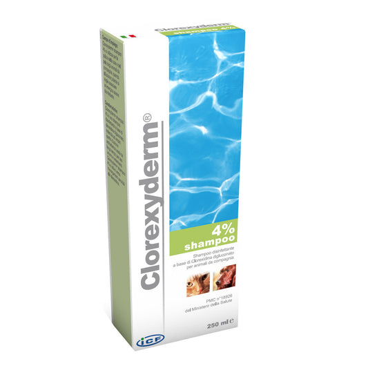 CLOREXYDERM SHAMPOO 4% 250ML VET