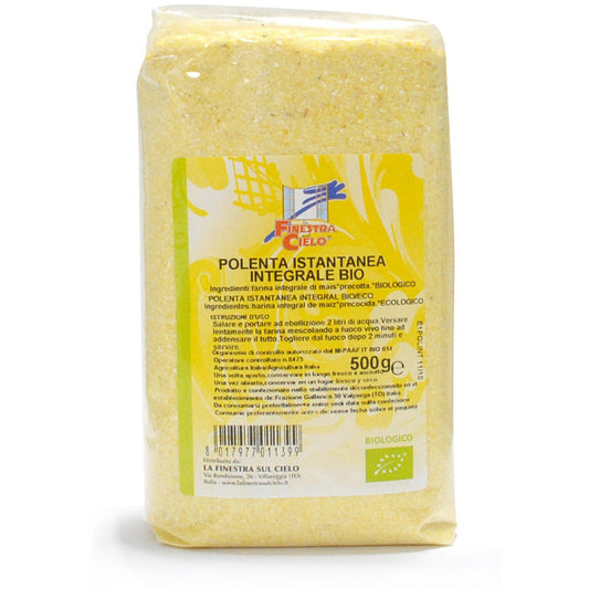 La Finestra Sul Cielo Farina Integrale Di Mais Per Polenta Istantanea Bio 500g