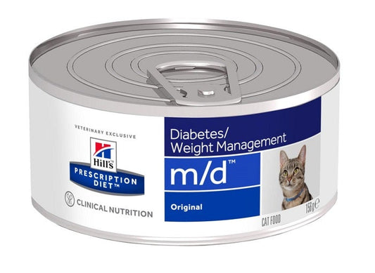 Hill's Prescription Diet M/D Original Bocconcini Fegato Per Gatti Lattina 156g