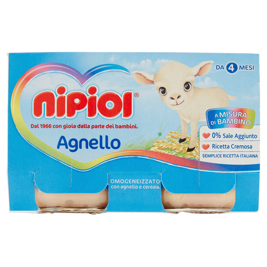 Nipiol Omogeneizzato Agnello 2x120g