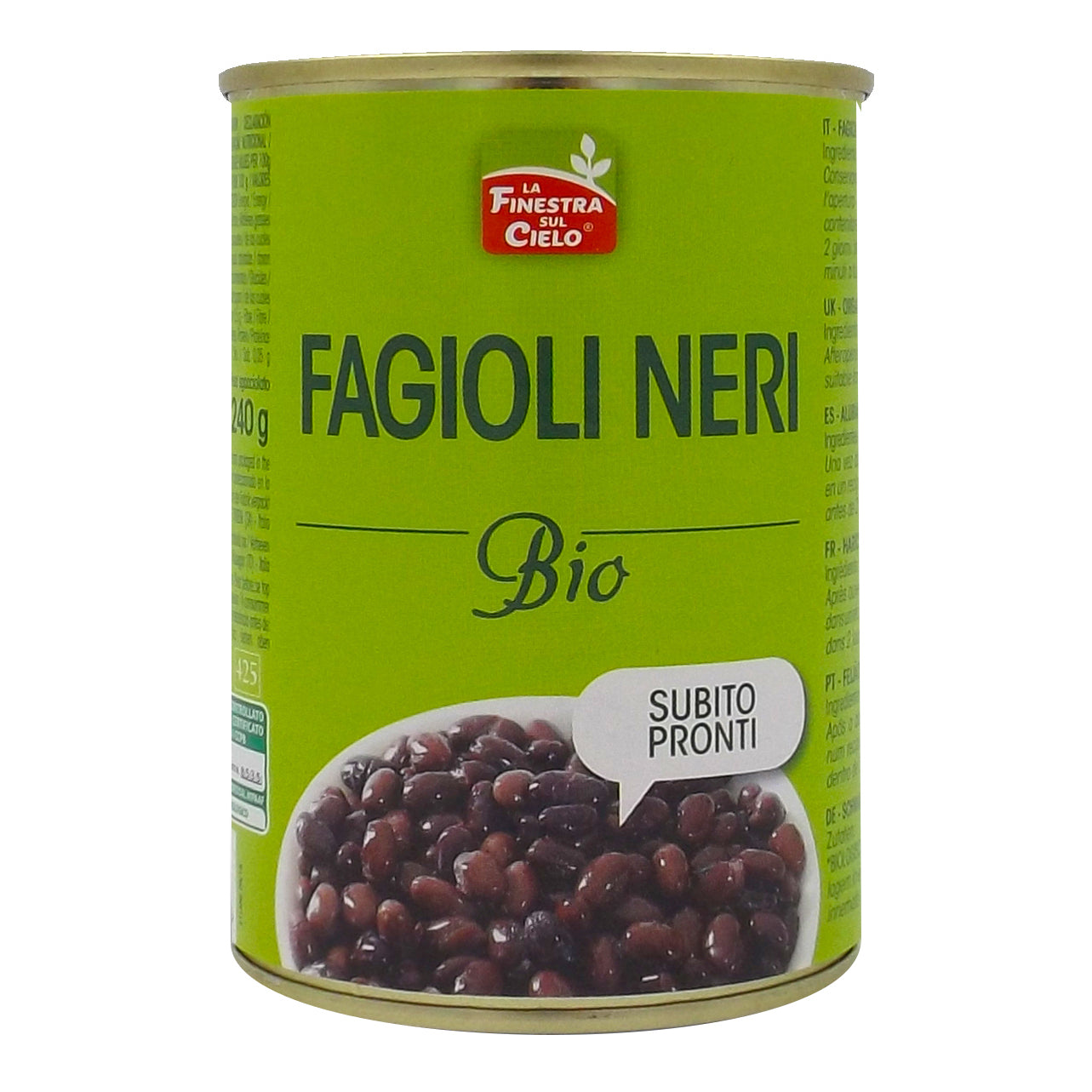 FAGIOLI NERI PRONTI BIO 400G